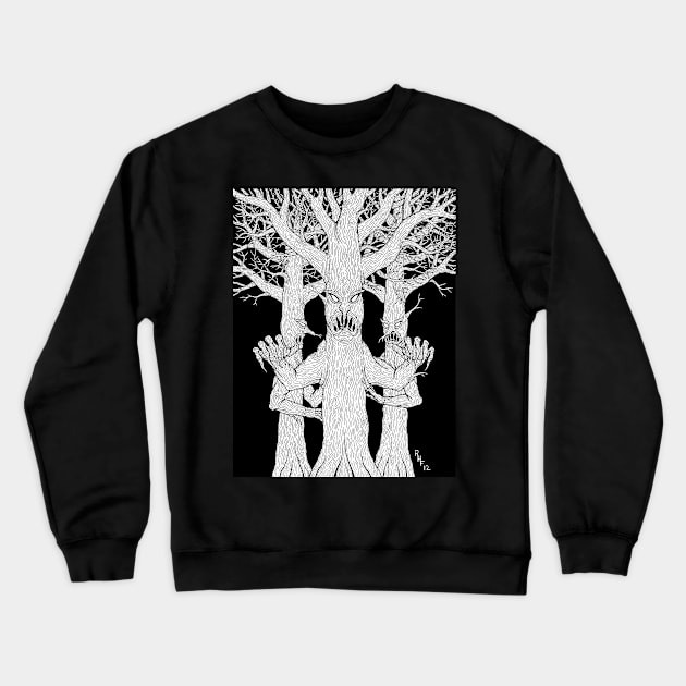 Denizens of the Diabolic Wood Crewneck Sweatshirt by AzureLionProductions